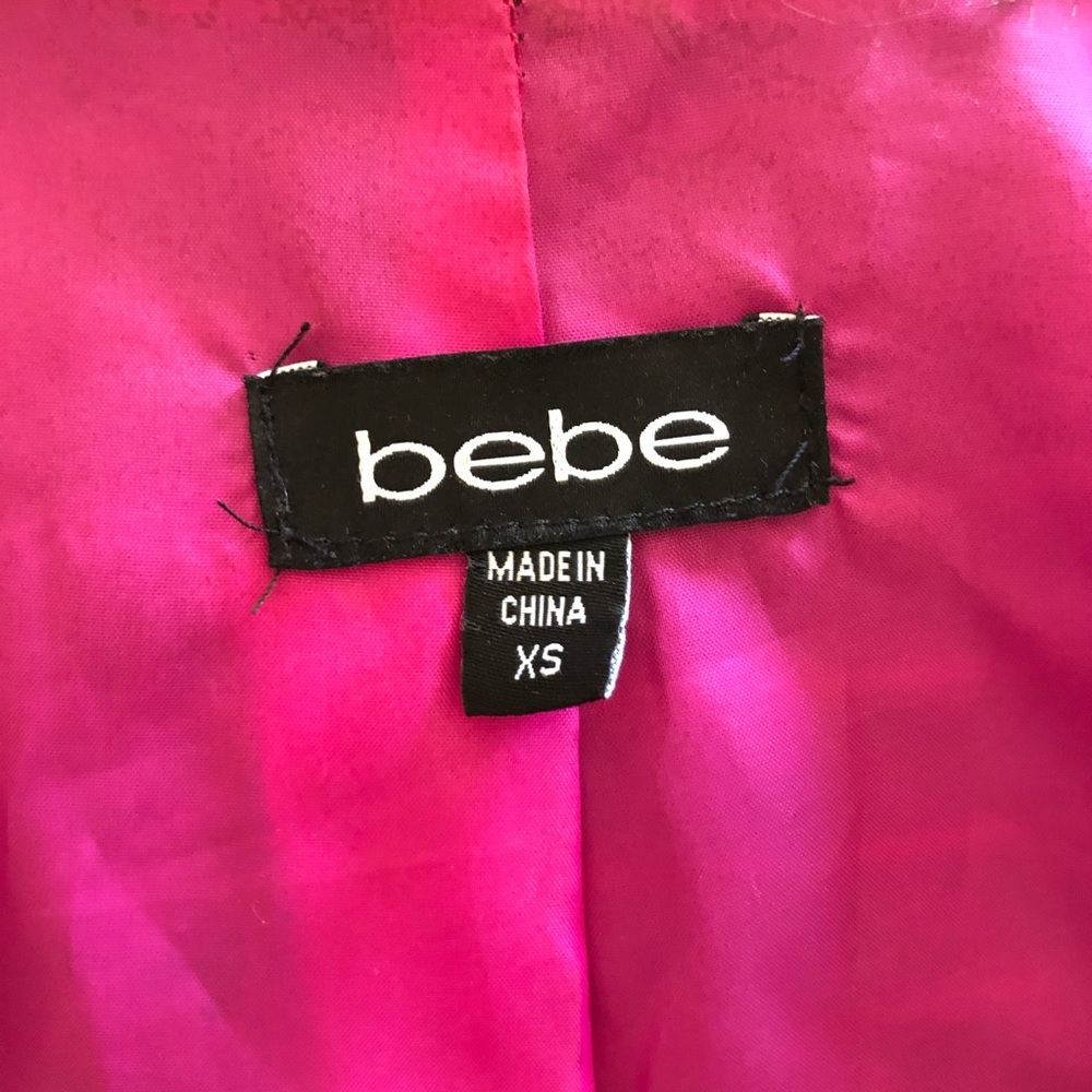 SOLD Vintage Y2K Bebe Faux Fur Cropped Jacket - Picture 5 of 6